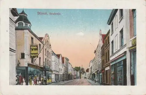 [Ansichtskarte] 4130 MOERS, Neustrasse, Gebrüder Kaufmann, 20er Jahre. 