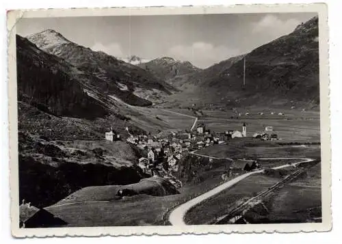 [Ansichtskarte] CH 6400 ANDERMATT UR, Blick auf den Ort gegen Furka, 192... 
