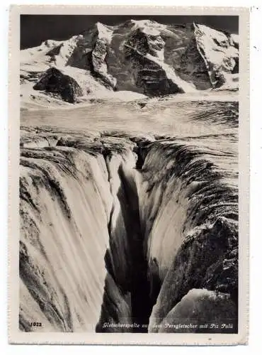 [Ansichtskarte] CH 7504 PONTRESINA GR, Persgletscher Gletscherspalte, Piz Palü. 