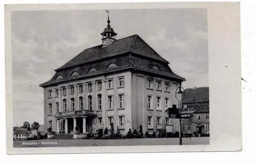 [Ansichtskarte] 0-2060 MALCHIN, Rathaus, 1953. 