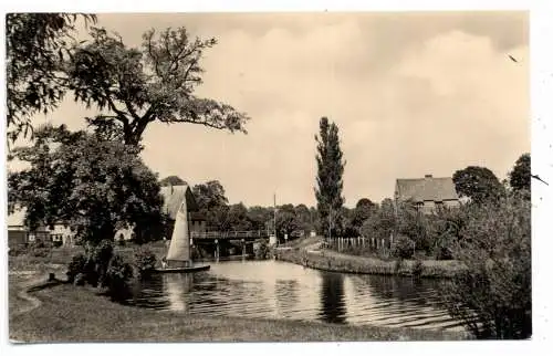 [Ansichtskarte] 0-1432 FÜRSTENBERG - HIMMELPFORT, Schleusengraben, 1960. 
