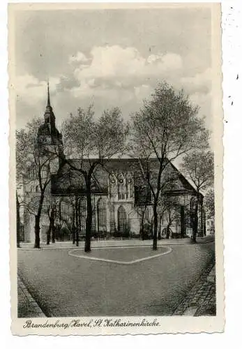 [Ansichtskarte] 0-1800 BRANDENBURG, St. Katharinenkirche, Verlag Trinks - Leipzig. 