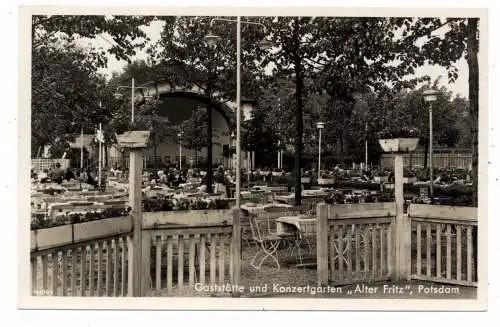[Ansichtskarte] 0-1500 POTSDAM, Gaststätte / Konzertgarten "Alter Fritz", Verlag Aero-Bild Leipzig. 
