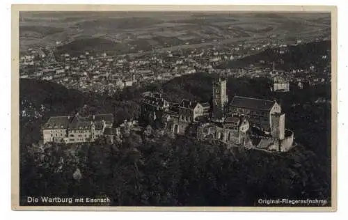 [Ansichtskarte] 0-5900 EISENACH, Wartburg, Luftaufnahme 30er Jahre. 