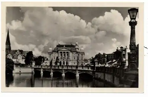 [Ansichtskarte] 0-2750 SCHWERIN, Schloßbrücke, 1954. 