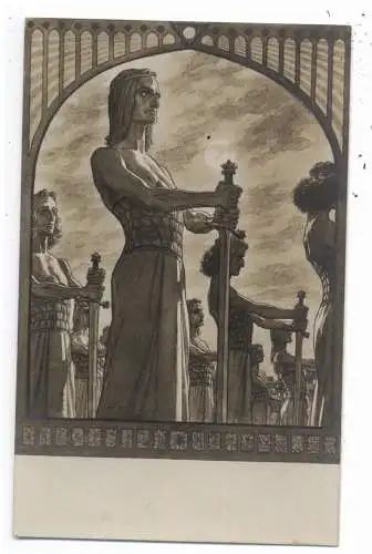 KÜNSTLER - ARTIST - FIDUS, "SCHWERWACHE"