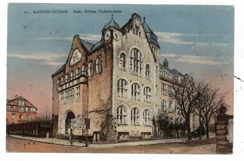 [Ansichtskarte] 6750 KAISERSLAUTERN, Städt. Höhere Töchterschule, 1926. 