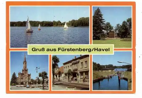 [Ansichtskarte] 0-1432 FÜRSTENBERG, Mehrbild - AK 1986. 