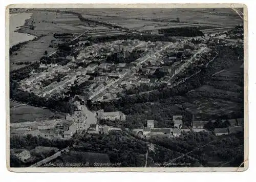 [Ansichtskarte] 0-1430 GRANSEE, Luftaufnahme 30er Jahre, div. Druckstellen. 