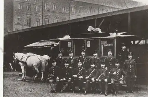 [Ansichtskarte] 5100 AACHEN, Pferde - Strassenbahn, Scheibenstrasse, Photo 15,6 x 10,7 cm, Photo Errenst, wahrscheinlcih 50er Jahre. 