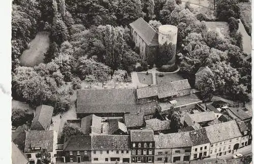 [Ansichtskarte] 4057 BRÜGGEN, Park Restaurant Burg Brüggen, Luftaufnahme, 1961. 