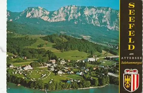 [Ansichtskarte] A 4852 WEYREGG - SEEFELD, Luftaufnahme. 