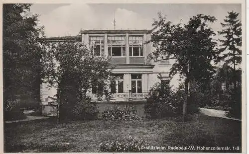 [Ansichtskarte] 0.8122 RADEBEUL, Lössnitzheim, Hohenzollernstrasse 1-3. 
