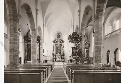 [Ansichtskarte] 8458 SULZBACH - ROSENBERG, Katholische Stadtpfarrkirche, Innenansicht. 