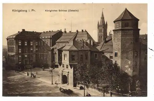 [Ansichtskarte] OSTPREUSSEN - KÖNIGSBERG / KALININGRAD, Königliches Schloß/ Ostseite, Verlag Altmann. 