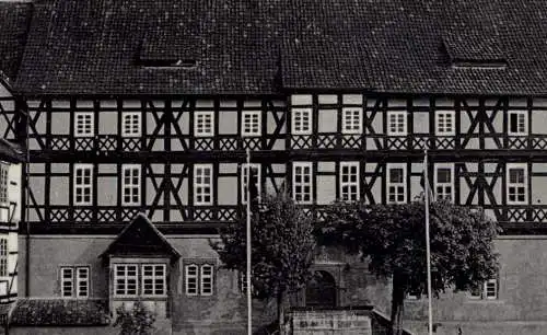 [Ansichtskarte] 3430 WITZENHAUSEN - ERMSCHWERD, Landjahrlager, NS-Beflaggung, Verlag Huhn. 