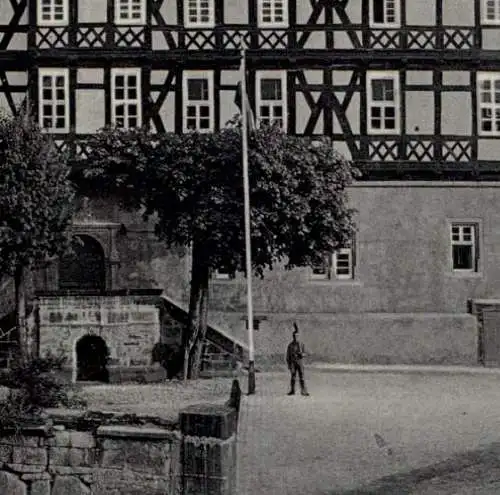 [Ansichtskarte] 3430 WITZENHAUSEN - ERMSCHWERD, Landjahrlager, NS-Beflaggung, Verlag Huhn. 