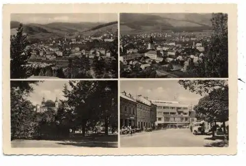 [Ansichtskarte] BÖHMEN & MÄHREN - WSETIN / VSETIN, 4 Ansichten, u.a Sparkass / Sporitelna, Verlag Bittner. 