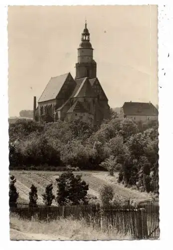 [Ansichtskarte] 0-8290 KAMENZ, hauptkirche und Umgebung, 1955. 