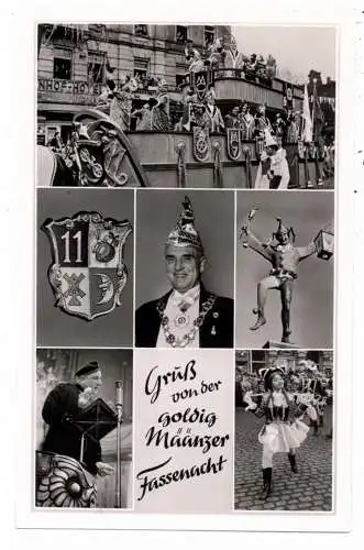 [Ansichtskarte] 6500 MAINZ, Fassenacht 1956, u.a. Ernst Neger. 