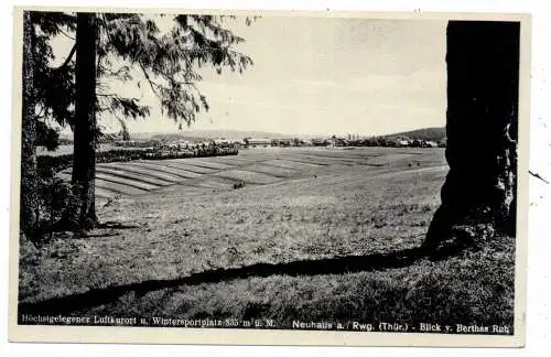 [Ansichtskarte] 0-6420 NEUHAUS am Rennweg, Blick von Berthas Ruh, Verlag Winter. 