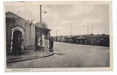 [Ansichtskarte] 5166 KREUZAU - DROVE, franz. Militärlager, 1925, Verlag Slangen. 