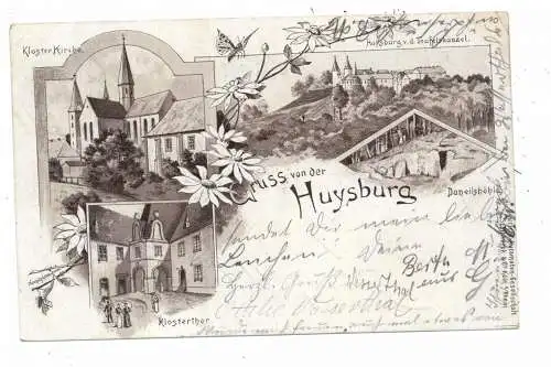 [Ansichtskarte] 0-3501 HUY, Lithographie, Gruss von der Huysburg, 1903. 