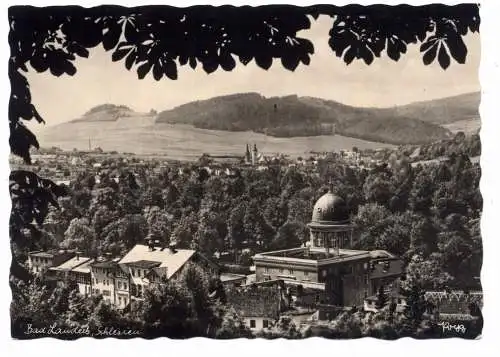 [Ansichtskarte] NIEDER - SCHLESIEN, BAD LANDECK - LADEK ZGROJ, Blick über den Ort, Nachkriegskarte. 