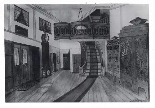 [Ansichtskarte] WESTPREUSSEN - ELBING / ELBLAG, Haus Heilig-Geiststrasse 2, Alte Elbinger Diele, Nachkriegskarte. 