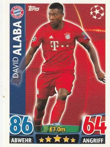 FUSSBALL - BAYERN MÜNCHEN - DAVID ALABA, Match Attax