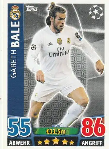 FUSSBALL - REAL MADRID - GARETH BALE, Match Attax