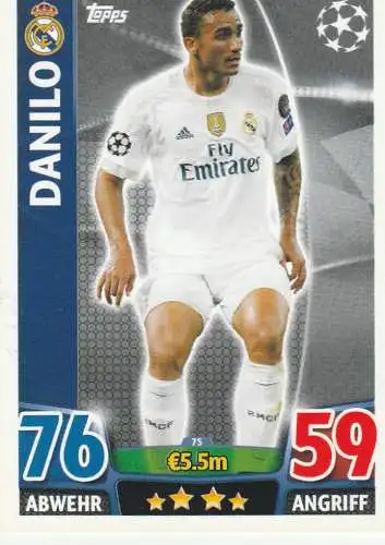 FUSSBALL - REAL MADRID - DANILO, Match Attax
