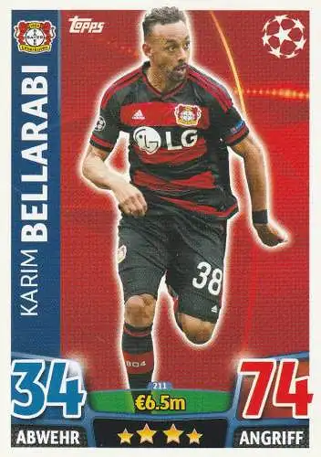 FUSSBALL - BAYER LEVERKUSEN - KARIM BELLARABI, Match Attax