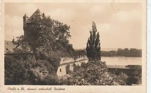 [Ansichtskarte] 6228 ELTVILLE, ehemal. erbischöfl. Residenz. 