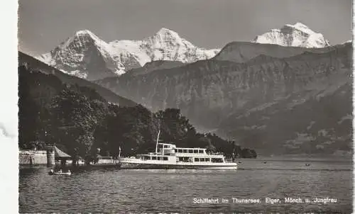 [Ansichtskarte] BINNENSCHIFFE - THUNER SEE, MS "NIEDERHORN". 