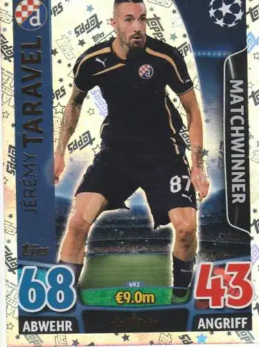 FUSSBALL - DINAMO ZAGREB - JEREMY TARAVEL, Match Attax