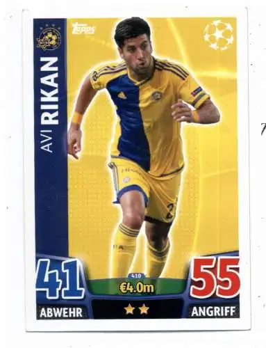 FUSSBALL - MACCABI TEL AVIV - AVI RIKAN, Match Attax