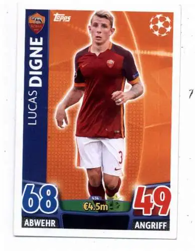 FUSSBALL - AS ROMA - LUCAS DIGNE, Match Attax