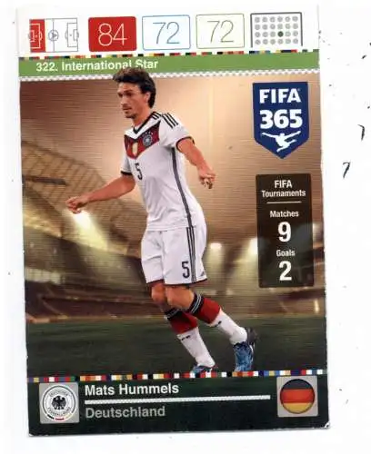 FUSSBALL - BAYERN MÜNCHEN - MATS HUMMELS, Panini 365