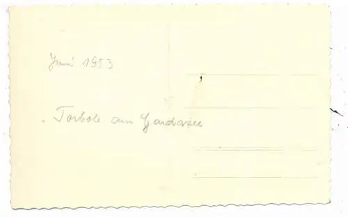 [Ansichtskarte] I 38060 TORBOLE Hafen, Photo-AK, 1953. 