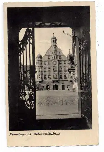 [Ansichtskarte] 8940 MEMMINGEN, Blick auf das Rathaus, Verlag Schöning. 
