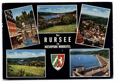 [Ansichtskarte] 5169 HEIMBACH, Rursee, 5 Ansichten. 