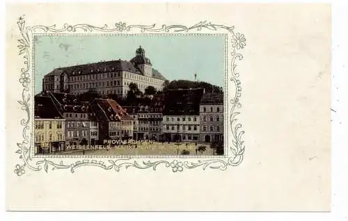 [Ansichtskarte] 0-4850 WEISSENFELS, Marktplatz / Schloß, REPRO. 