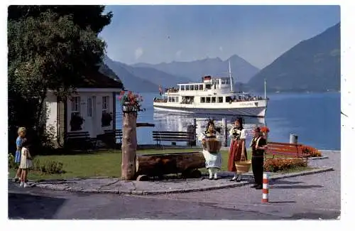 [Ansichtskarte] BINNENSCHIFFE - BRIENZERSEE, MS "INTERLAKEN". 