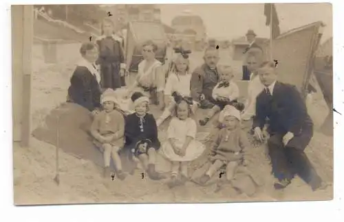 [Ansichtskarte] 2270 WYKauf Föhr, Strandleben 1921, Photo-AK. 