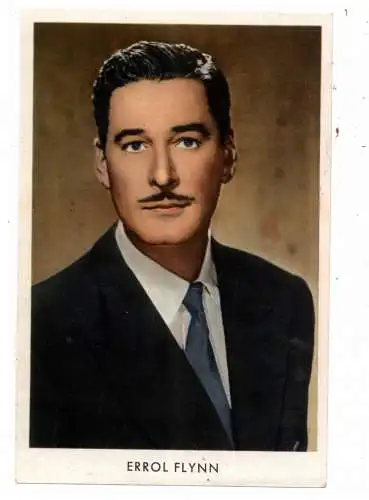 FILM STARS - ERROL FLYNN, Sammelbild Walter Rau Margarinewerke Hilter