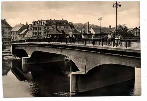 [Ansichtskarte] 0-4850 WEISSENFELS, Saalebrücke, "Brücke des Friedens"1961, Verlag Garloff. 
