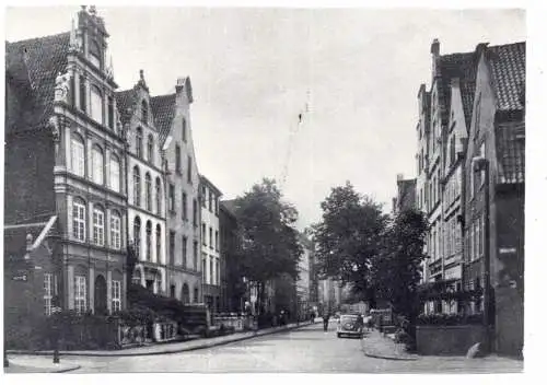 [Ansichtskarte] WESTPREUSSEN - ELBING / ELBLAG, Wilhelmstrasse, Nachkriegskarte. 