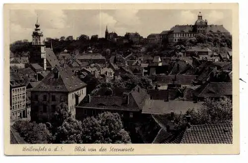 [Ansichtskarte] 0-4850 WEISSENFELS, Blick von der Sternwarte, 1942. 