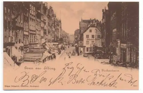 [Ansichtskarte] WESTPREUSSEN - ELBING / ELBLAG, Fischerstrasse, REPRO. 